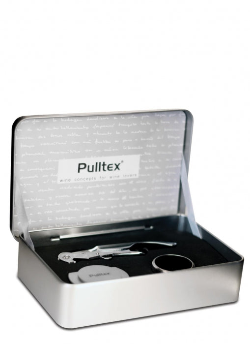 Caixa Metálica - kit com saca-rolha, corta-cápsula e corta-gota